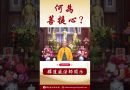 【法師法語】何為「 四無量心」？#學佛 #念佛 #佛教 #法師#阿彌陀佛 #channel #釋道盛法師 #youtubeshorts