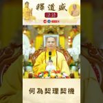 【法師法語】何為契理契機｜釋道盛法師法語