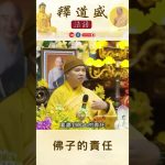 【法師法語】佛子的責任｜釋道盛法師法語