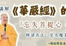 【法師法語】如何理解《華嚴經》中的「忘失菩提心，修諸善法，是名魔業」｜釋道盛法師法語