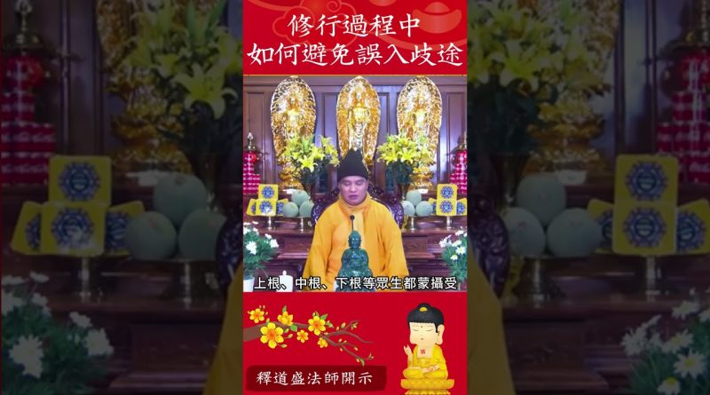 怎麼修才有成就？你必須看的影片！師傅爲我們開導｜釋道盛法師法語【法師法語】