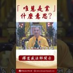 法師為你解釋：「唯慧是業」的意思？#學佛#佛教 #channel  #shorts#阿彌陀佛