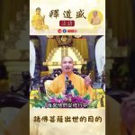 諸佛菩薩出世的目的【法師法語】｜釋道盛法師法語