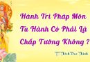 Hành Trì Pháp Môn Tu Hành Có Phải Là Chấp Tướng Không? Chủ Giảng TT  Thích Đạo Thịnh