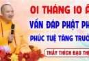01 Tháng 10 Âm lịch – Vấn Đáp Phật Pháp – Phúc Tuệ Tăng Trưởng │Thầy Thích Đạo Thịnh