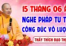 15 Tháng 6 Âm Lịch – Nghe pháp tu tập “Công Đức Vô Lượng – Gia Đạo Bình An” │Thầy Thích Đạo Thịnh