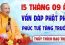 15 Tháng 9 Âm lịch – Vấn Đáp Phật Pháp – Phúc Tuệ Tăng Trưởng │Thầy Thích Đạo Thịnh