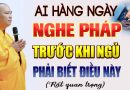 Ai đang Nghe Kinh, Nghe Pháp mỗi buổi tối trước khi ngủ đừng bỏ qua bài này “Rất Giá Trị”.