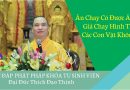 Ăn Chay Có Được Ăn Đồ Giả Chay Hình Thù Các Con Vật Không? L Đ,Đ Thích Đạo Thịnh