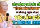 BÀI GIẢNG QUÁ HAY VỀ ĐỜI SỐNG TÂM LINH AI KHÔNG NGHE TIẾC LẮM |Thầy Thích Đạo Thịnh