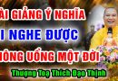 Bài giảng quá ý nghĩa, ai nghe được không uổng một đời – Thầy Thích Đạo Thịnh
