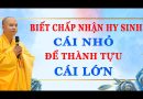 Biết Chấp Nhận Hy Sinh Cái Nhỏ Để Thành Tựu Cái Lớn L Đ.Đ Thích Đạo Thịnh
