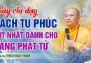 Cách Tu Phúc Công Đức Tốt Nhất Cho Phật Tử – Lời Dạy Quý Báu | Thầy Thích Đạo Thịnh