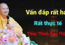 Câu Hỏi Rất Hay, Rất Thực Tế| Thầy Thích Đạo Thịnh