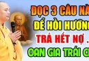 ĐỌC 3 CÂU NÀY ĐỂ HỒI HƯỚNG TRẢ HẾT NỢ OAN GIA TRÁI CHỦ CHO CHÍNH MÌNH | Thầy Thích Đạo Thịnh