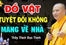 Đồ Vật Dù Thích Đến Đâu Cũng Tuyệt Đối Không Được Mang Về Nhà  – Vấn Đáp Thầy Thích Đạo Thịnh.