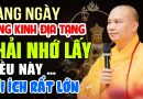 HÀNG NGÀY TỤNG KINH ĐỊA TẠNG PHẢI NHỚ LẤY ĐIỀU NÀY LỢI ÍCH RẤT LỚN | Thầy Thích Đạo Thịnh