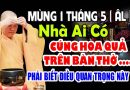 MÙNG 1 THÁNG 5 ÂM LỊCH NHÀ AI CÓ CÚNG HOA QUẢ TRÊN BÀN THỜ PHẢI BIẾT ĐIỀU QUAN TRỌNG NÀY