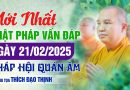 Mới Nhất Phật Pháp Vấn Đáp Ngày 21/02/2025 Pháp Hội Quán Âm| Thượng Tọa Thích Đạo Thịnh