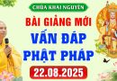 (Mới nhất – P1) Vấn Đáp Phật Pháp – Pháp Hội Địa Tạng ngày 22/8/2025│Thầy Thích Đạo Thịnh