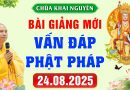 (Mới nhất – P1) Vấn Đáp Phật Pháp – Pháp Hội Địa Tạng ngày 24/8/2025│Thầy Thích Đạo Thịnh