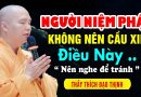 NGƯỜI NIỆM PHẬT KHÔNG NÊN CẦU XIN ĐIỀU NÀY NÊN NGHE ĐỂ TRÁNH | Thầy Thích Đạo Thịnh