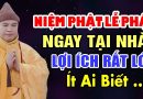 NIỆM PHẬT LỄ PHẬT NGAY TẠI NHÀ LỢI ÍCH RẤT LỚN ÍT AI BIẾT | Thầy Thích Đạo Thịnh
