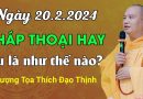 Ngày 20/2/2024 Pháp Thoại Hay, Tu Là Như Thế Nào? Thầy Thích Đạo Thịnh