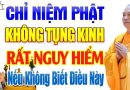 Người Tu Tại Gia Chỉ Niệm Phật Không Tụng Kinh Sẽ Rất Nguy Hiểm Nếu Không Biết Điều Này.