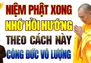 Niệm Phật Xong Hồi Hướng Theo Cách Này Công Đức Tăng Gấp Bội – Thầy Thích Đạo Thịnh.