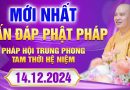 (Phần 01) Vấn Đáp Mới Nhất – Pháp Hội Trung Phong TTHN Ngày 14.12.2024 – Thầy Thích Đạo Thịnh