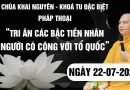 Pháp Thoại – Tri ân các bậc tiền nhân, người có công với Tổ quốc – Thầy Thích Đạo Thịnh