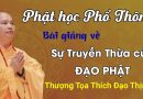 Phật Học Phổ Thông. Bài Giảng Về Sự Truyền Thừa Của Đạo Phật| Thầy Thích Đạo Thịnh