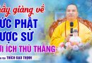 Thầy Giảng Về Đức Phật Dược Sư – Lợi Ích Thù Thắng | Thầy Thích Đạo Thịnh
