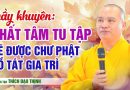 Thầy Khuyên: Nhất Tâm Tu Tập Sẽ Được Chư Phật Bồ Tát Gia Trì | Thầy Thích Đạo Thịnh