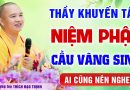 Thầy khuyến tấn Phật tử một lòng Niệm Phật cầu sinh Tây Phương Cực Lạc │Thầy Thích Đạo Thịnh