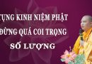 Tụng Kinh Niệm Phật Đừng Quá Coi Trọng Số Lượng L Đ.Đ Thích Đạo Thịnh