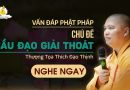 Vấn Đáp Phật Pháp Chủ Đề Cầu Đạo Giải Thoát |Thượng Tọa Thích Đạo Thịnh