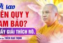 Vì Sao Nên Quy Y Tam Bảo? Thầy Giải Thích Rõ| Thầy Thích Đạo Thịnh